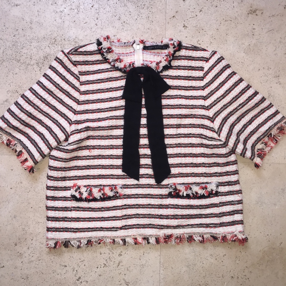 Tweed Cropped Jacket/Blazer